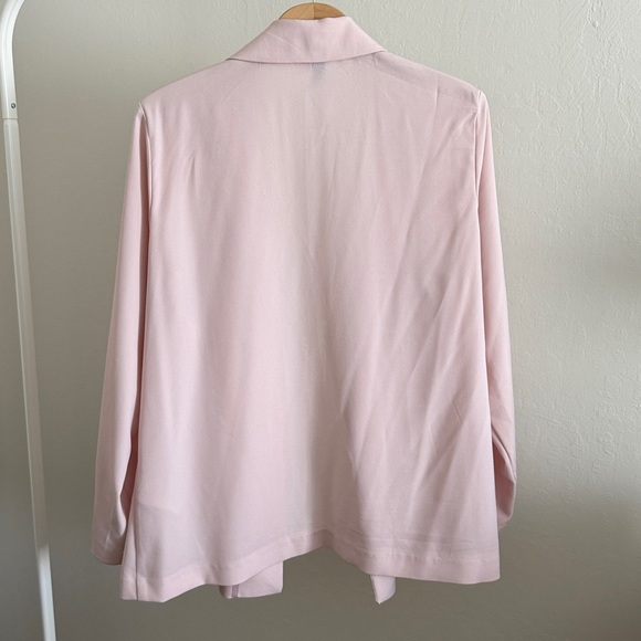 Light Pink Open-Front Jacket - Picture 5 of 6